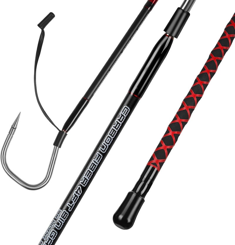 FISHAPPY Fishing Gaff Saltwater Fish Gaff with S316 Stainless Steel Fishing Hook Carbon Fiber Fishing Gaff - Image 1